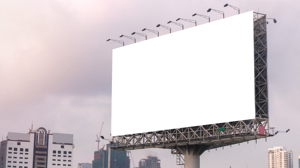 Advertisements on billboards are all around us.